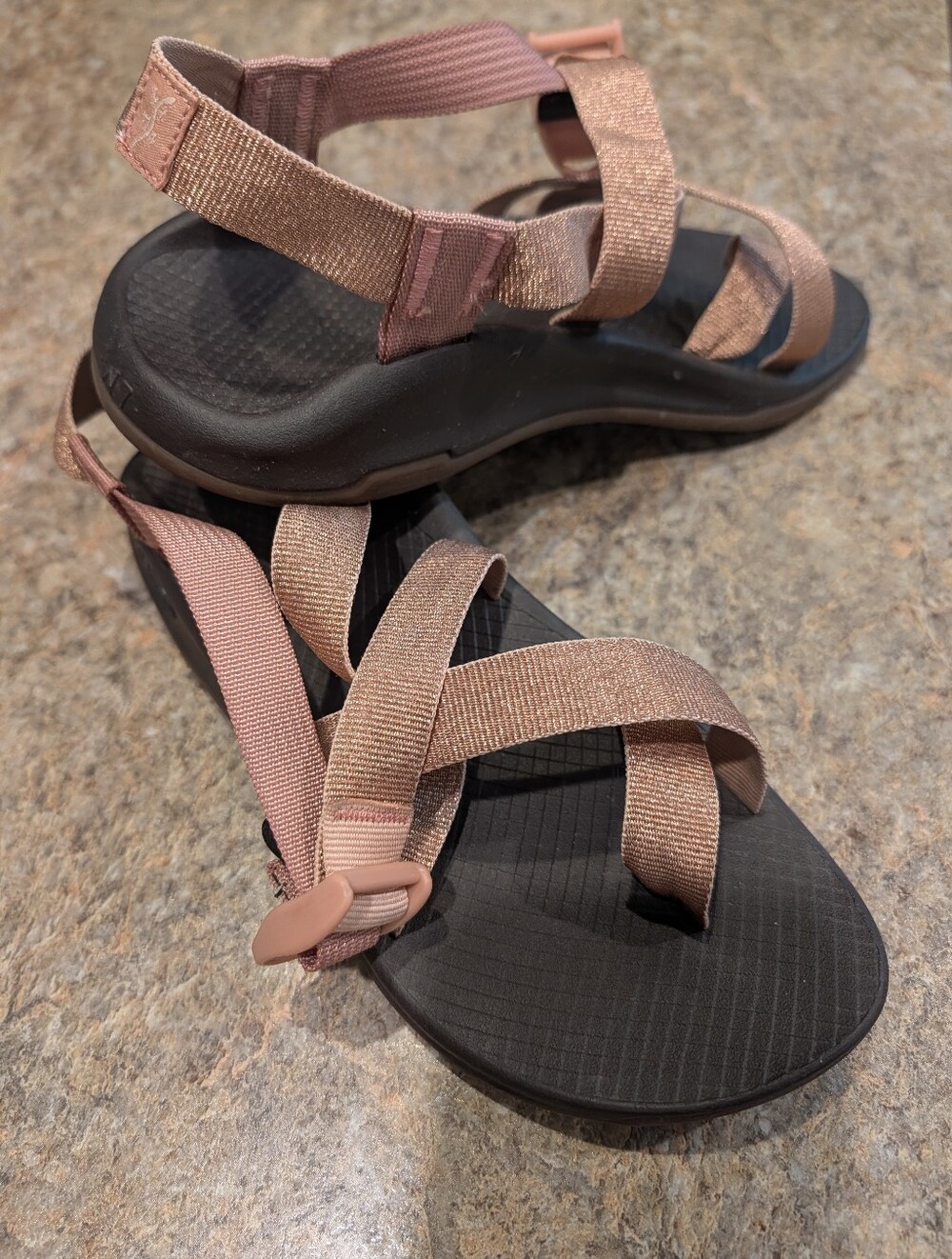Chaco Women's 7 Neutral Rose Gold Sandals